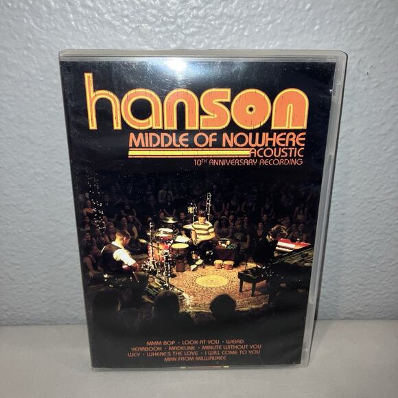 Dvd Only Hanson Middle of Nowhere Acoustic 10th Anniversary Recording See Pics - Picture 1 of 6
